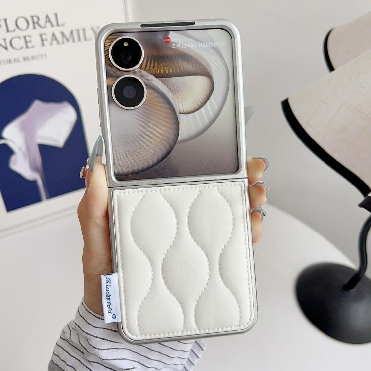 For Xiaomi Mix Flip 2 Puffer Jacket Texture Phone Case