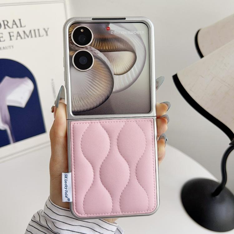 For Xiaomi Mix Flip 2 Puffer Jacket Texture Phone Case