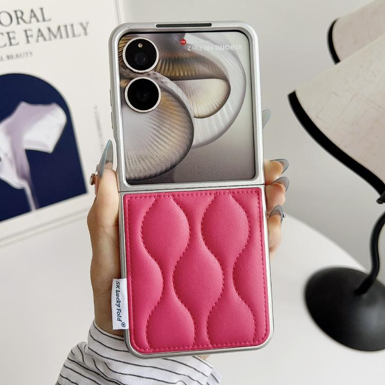 For Xiaomi Mix Flip 2 Puffer Jacket Texture Phone Case