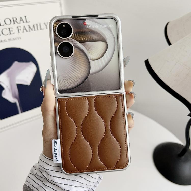 For Xiaomi Mix Flip 2 Puffer Jacket Texture Phone Case