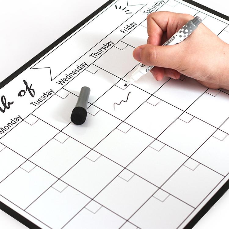 21x28cm Monthly Plan Magnetic Refrigerator Message Board