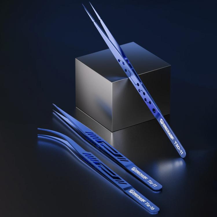 Mechanic Motherboard Flying Wire Titanium Alloy Tweezers, Model:Tia-11
