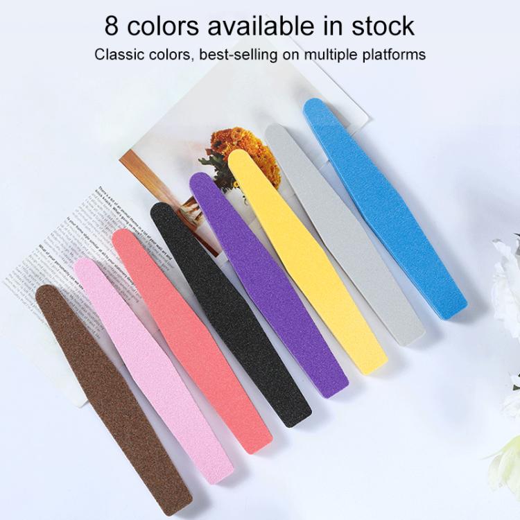 100pcs/Pack Diamond Shaped Nail Art Sanding Sponge File Manicure Tool, without LOGO - Random Color Delivery