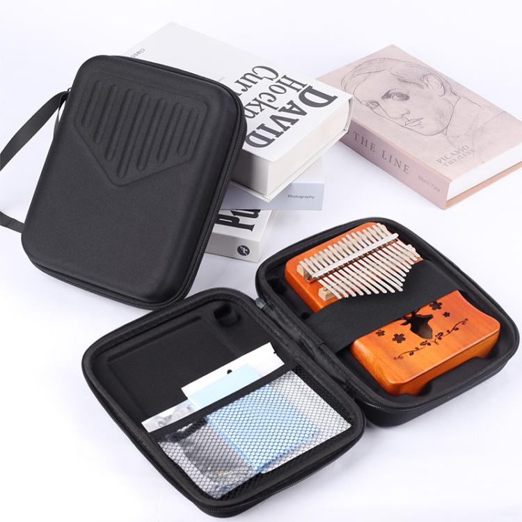 17 Keys Portable Kalimba Thumb Piano Bag - Black
