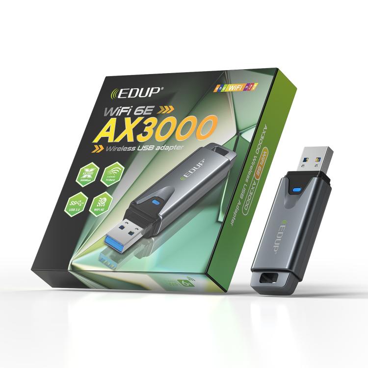 EDUP EP-AX1678 WiFi 6E USB Tri-band Mini Wireless Network Adapter