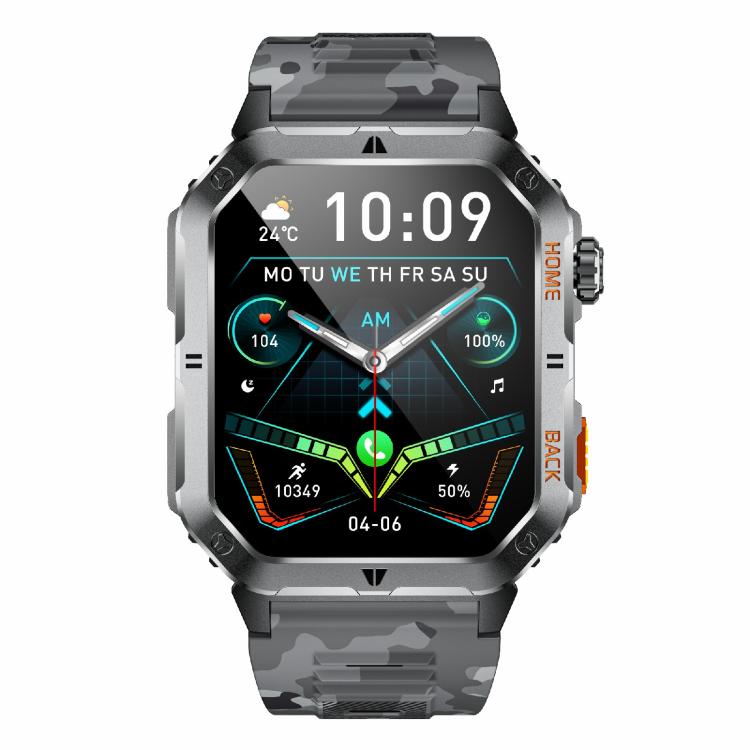 QS39 2.01 inch BT5.3 Sports Smart Watch, Support Voice Call / Sleep / Heart Rate / Blood Oxygen / Blood Pressure Health Monitor
