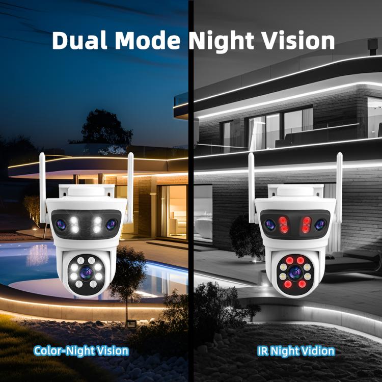 RH-TC3L 3MP Triple Lens HD Outdoor PTZ Security Dome Camera
