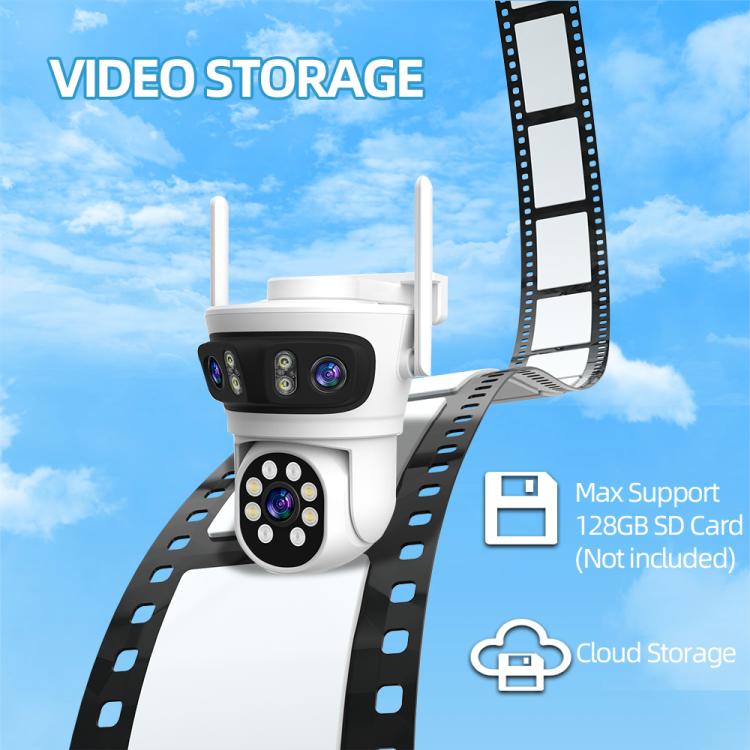 RH-TC3L 3MP Triple Lens HD Outdoor PTZ Security Dome Camera