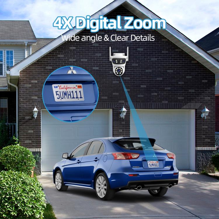RH-TC3L 3MP Triple Lens HD Outdoor PTZ Security Dome Camera