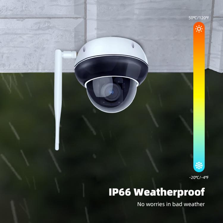 RH-D05 5MP 5X Optical Zoom PoE & Wi-Fi Outdoor Dome Security Camera