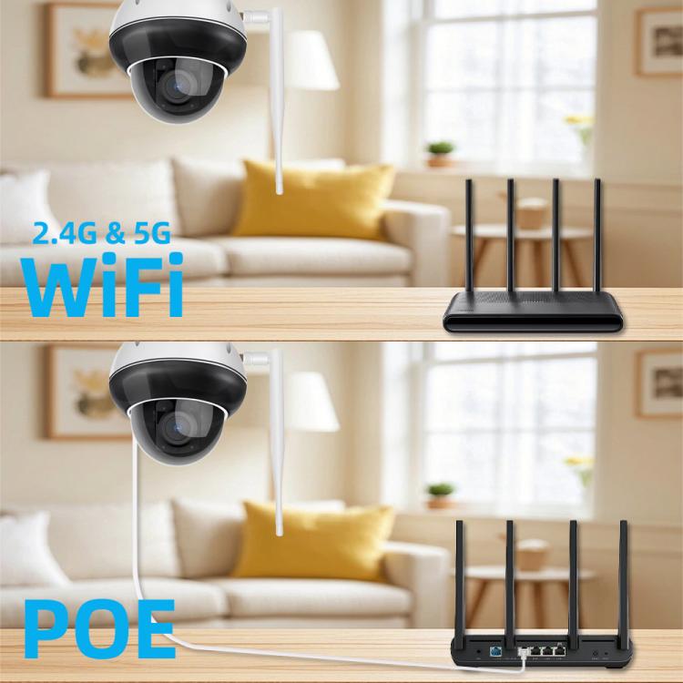 RH-D05 5MP 5X Optical Zoom PoE & Wi-Fi Outdoor Dome Security Camera