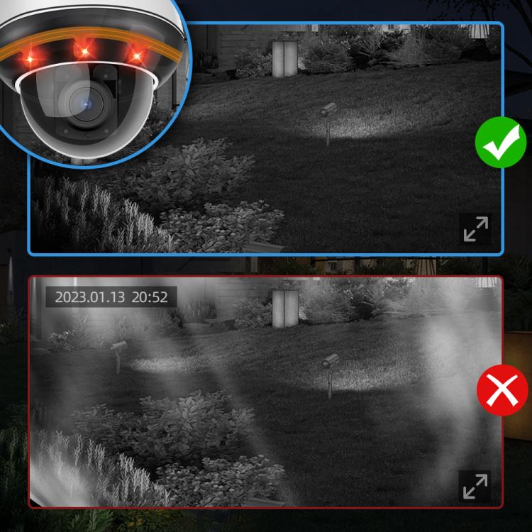 RH-D05 5MP 5X Optical Zoom PoE & Wi-Fi Outdoor Dome Security Camera