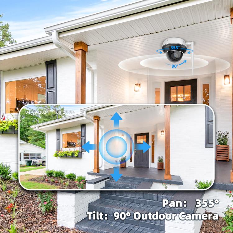 RH-D05 5MP 5X Optical Zoom PoE & Wi-Fi Outdoor Dome Security Camera