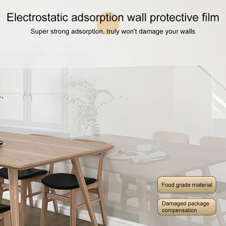 10pcs/Pack Static Electricity Adsorption Transparent Residue-Free Wall Protective Film, Size:45cm Wide x 2m