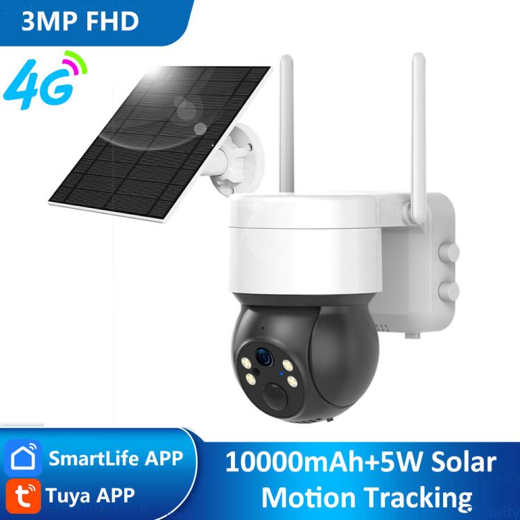 RH-BC10T 4G 3MP Solar-Powered Low-Power Outdoor PTZ Security Camera