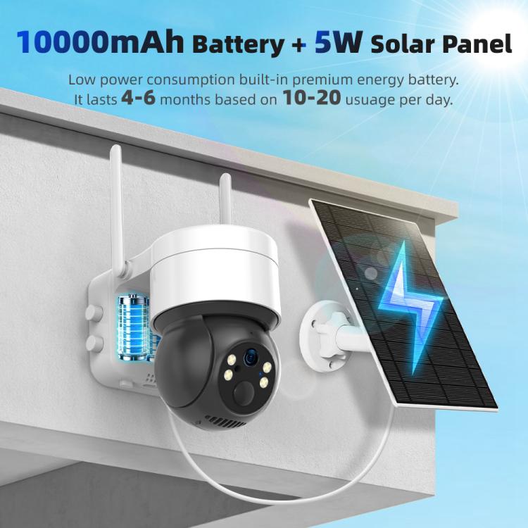 RH-BC10T 4G 3MP Solar-Powered Low-Power Outdoor PTZ Security Camera