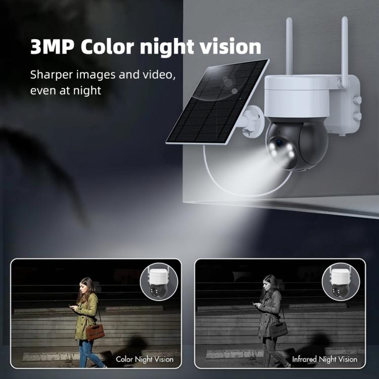 RH-BC10T 4G 3MP Solar-Powered Low-Power Outdoor PTZ Security Camera