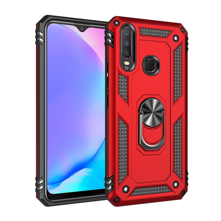For Vivo Y3 / Y17 Shockproof TPU + PC Protective Case with 360 Degree Rotating Holder