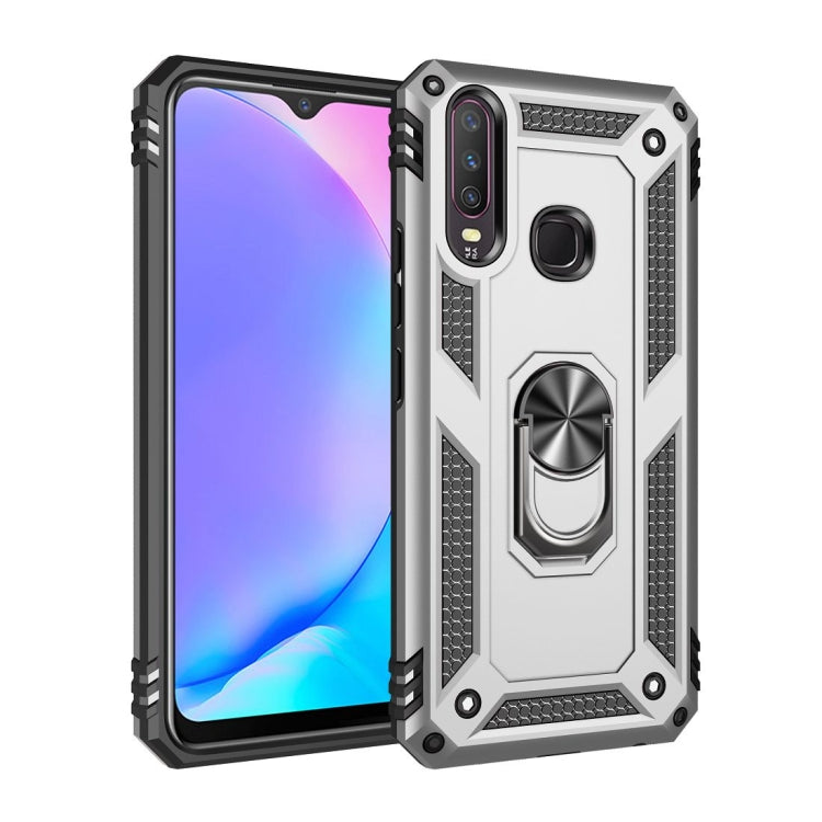 For Vivo Y3 / Y17 Shockproof TPU + PC Protective Case with 360 Degree Rotating Holder