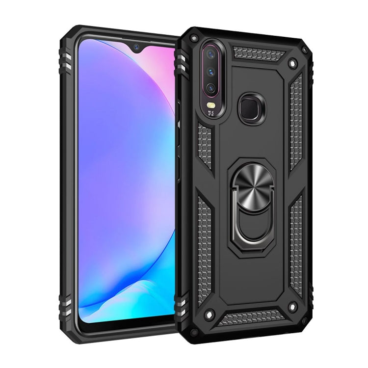 For Vivo Y3 / Y17 Shockproof TPU + PC Protective Case with 360 Degree Rotating Holder