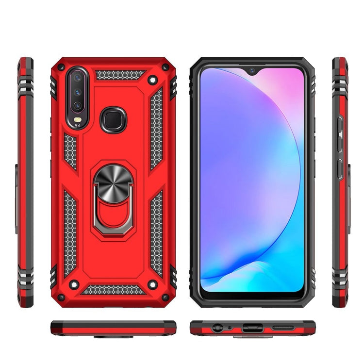 For Vivo Y3 / Y17 Shockproof TPU + PC Protective Case with 360 Degree Rotating Holder