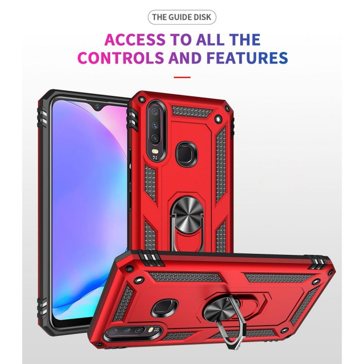 For Vivo Y3 / Y17 Shockproof TPU + PC Protective Case with 360 Degree Rotating Holder