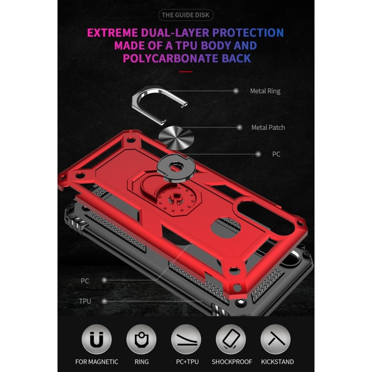 For Vivo Y3 / Y17 Shockproof TPU + PC Protective Case with 360 Degree Rotating Holder