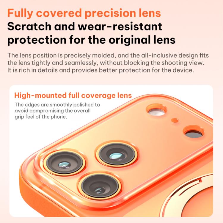 For iPhone 17 Pro Vegan Leather Magnetic Phone Case with 360 Degrees Rotating Stand