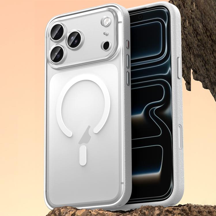 For iPhone 17 Pro Vegan Leather Magnetic Phone Case