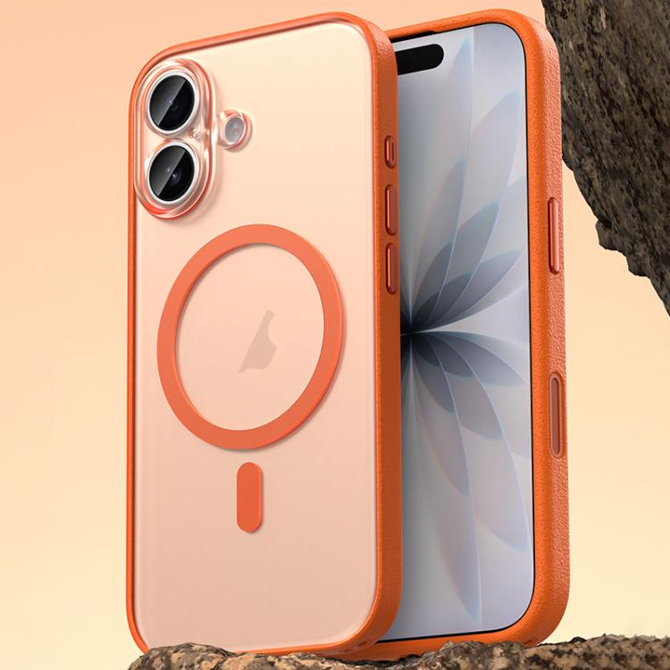 For iPhone 17 Vegan Leather Magnetic Phone Case