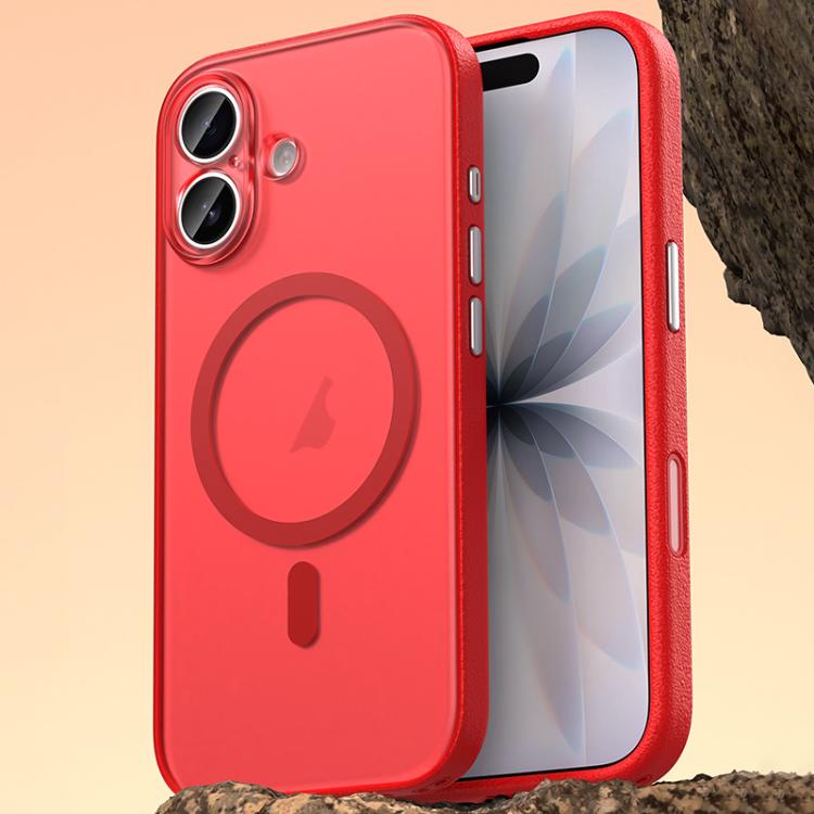 For iPhone 17 Vegan Leather Magnetic Phone Case
