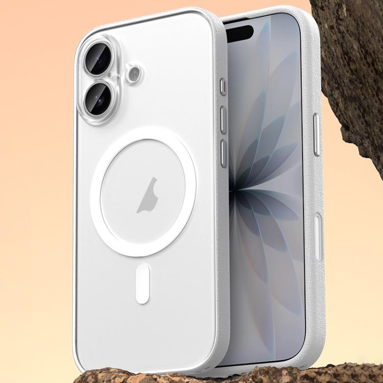 For iPhone 17 Vegan Leather Magnetic Phone Case