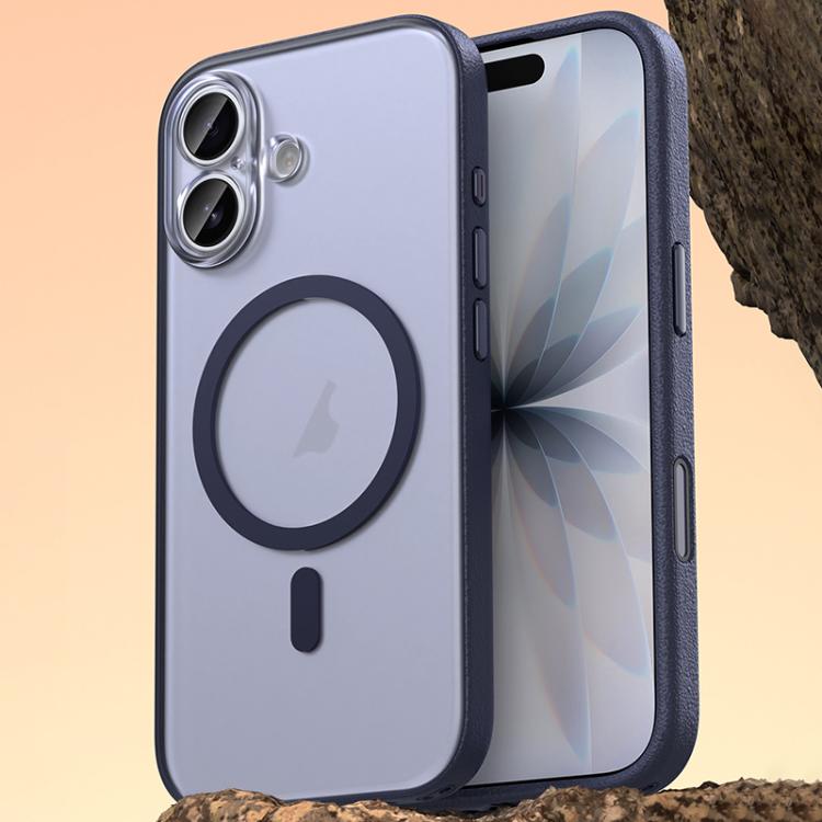 For iPhone 17 Vegan Leather Magnetic Phone Case
