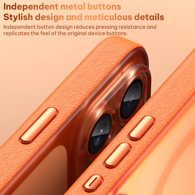 For iPhone 17 Vegan Leather Magnetic Phone Case