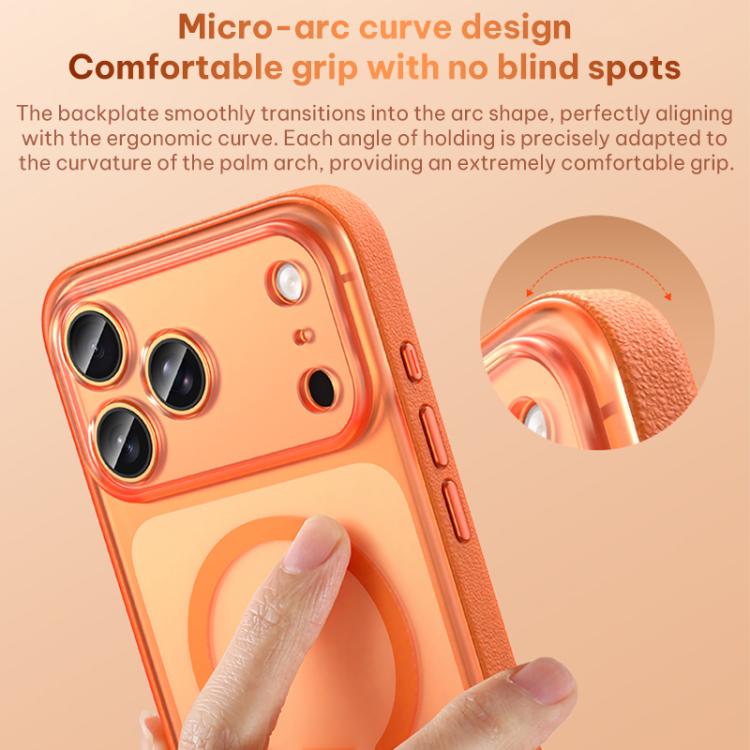 For iPhone 17 Vegan Leather Magnetic Phone Case