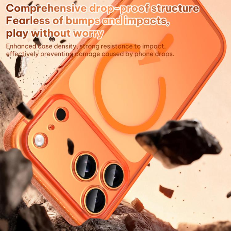 For iPhone 17 Pro Max Vegan Leather Magnetic Phone Case