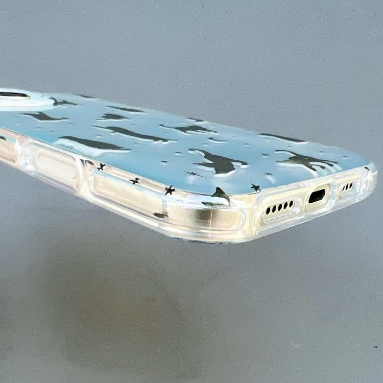 For iPhone 17 Rounded Edge IMD Pattern TPU Phone Case