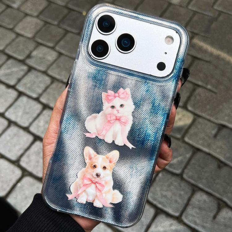 For iPhone 14 Rounded Edge IMD Pattern TPU Phone Case