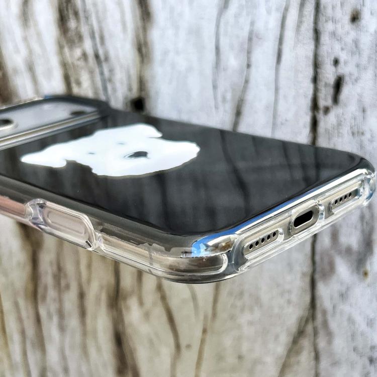 For iPhone 14 Rounded Edge IMD Pattern TPU Phone Case