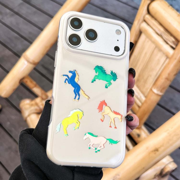 For iPhone 14 Rounded Edge IMD Pattern TPU Phone Case