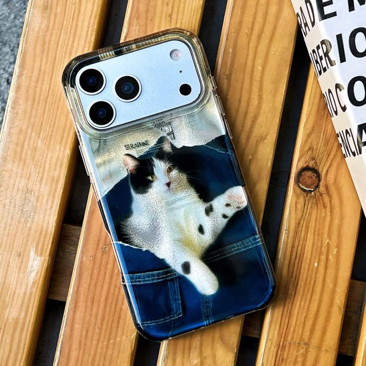 For iPhone 14 Pro Rounded Edge IMD Pattern TPU Phone Case