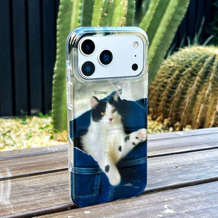 For iPhone 14 Pro Rounded Edge IMD Pattern TPU Phone Case