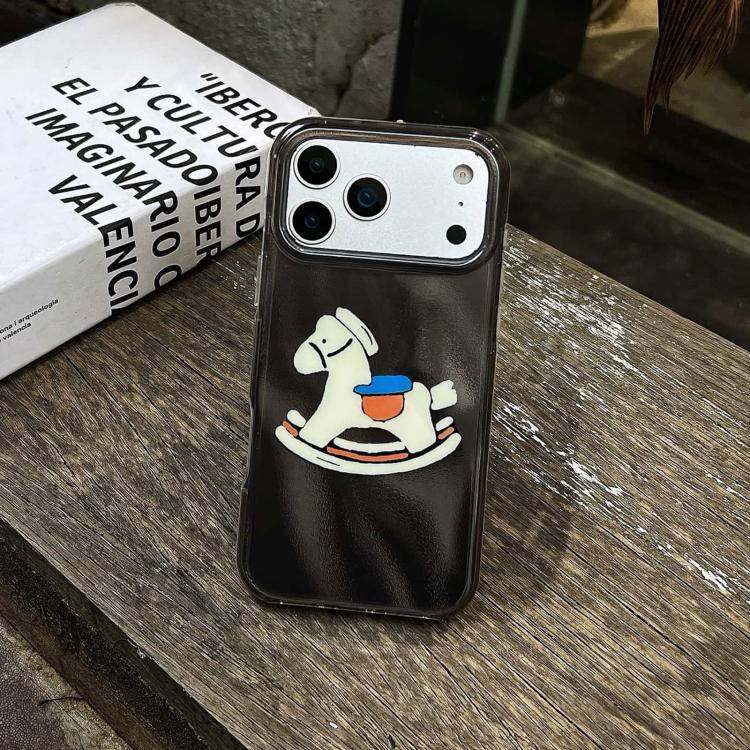 For iPhone 14 Pro Rounded Edge IMD Pattern TPU Phone Case