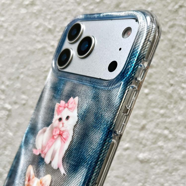 For iPhone 14 Pro Max Rounded Edge IMD Pattern TPU Phone Case