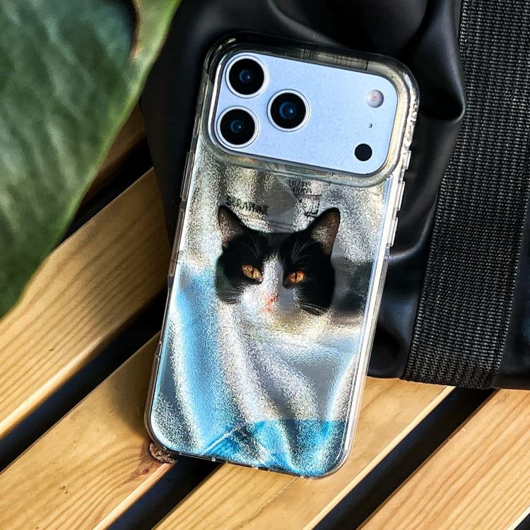 For iPhone 14 Pro Max Rounded Edge IMD Pattern TPU Phone Case
