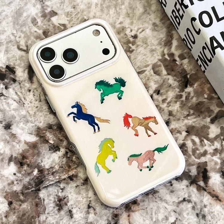 For iPhone 13 Pro Max Rounded Edge IMD Pattern TPU Phone Case