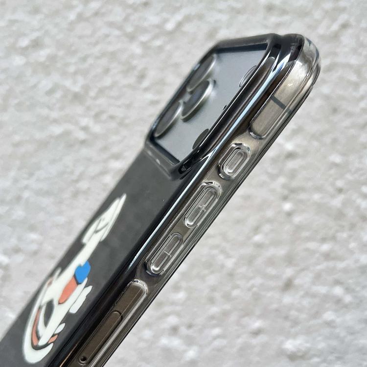 For iPhone 13 Pro Max Rounded Edge IMD Pattern TPU Phone Case