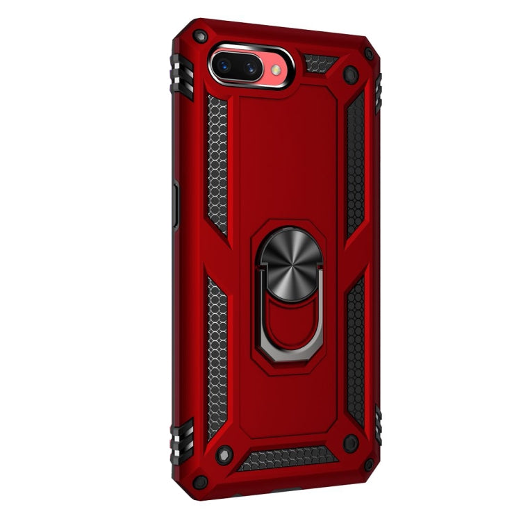 For OPPO A5 / A3s Shockproof TPU + PC Protective Case with 360 Degree Rotating Holder