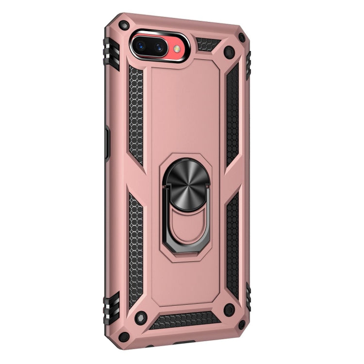 For OPPO A5 / A3s Shockproof TPU + PC Protective Case with 360 Degree Rotating Holder