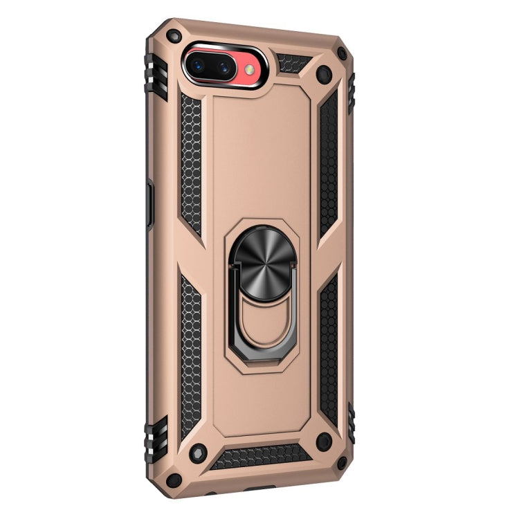 For OPPO A5 / A3s Shockproof TPU + PC Protective Case with 360 Degree Rotating Holder